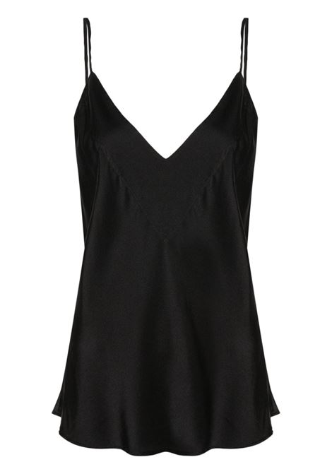 Top con spalline in nero - donna FORTE FORTE | 120708000